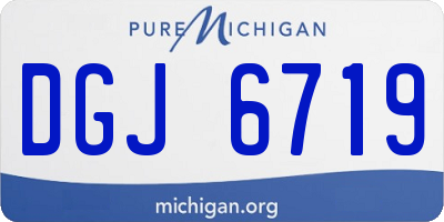 MI license plate DGJ6719