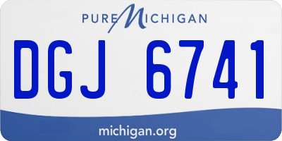 MI license plate DGJ6741