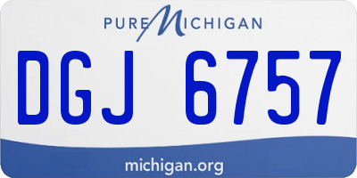 MI license plate DGJ6757