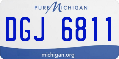 MI license plate DGJ6811