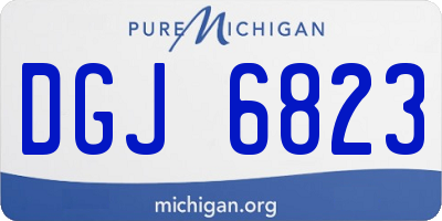 MI license plate DGJ6823