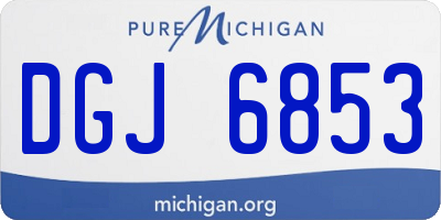 MI license plate DGJ6853