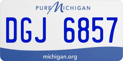 MI license plate DGJ6857