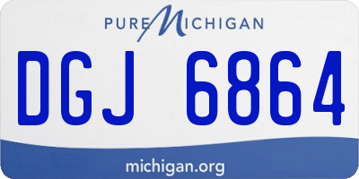 MI license plate DGJ6864