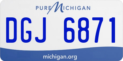 MI license plate DGJ6871