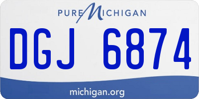 MI license plate DGJ6874