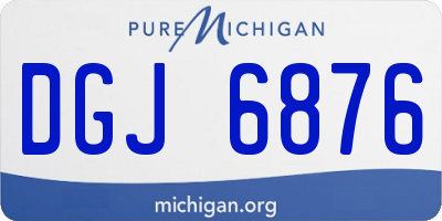 MI license plate DGJ6876