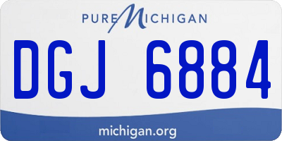MI license plate DGJ6884