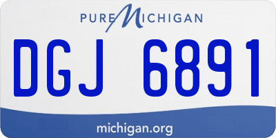 MI license plate DGJ6891