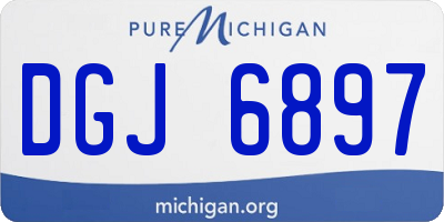 MI license plate DGJ6897