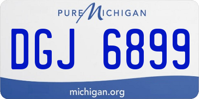 MI license plate DGJ6899