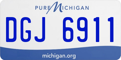 MI license plate DGJ6911