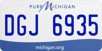 MI license plate DGJ6935