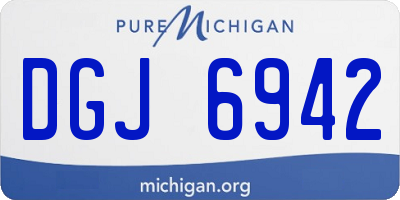 MI license plate DGJ6942