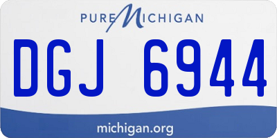 MI license plate DGJ6944