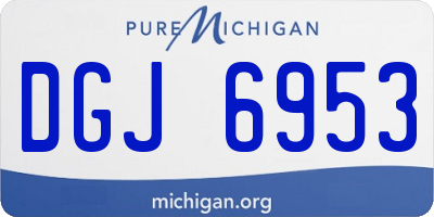 MI license plate DGJ6953