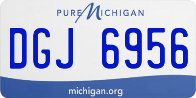 MI license plate DGJ6956