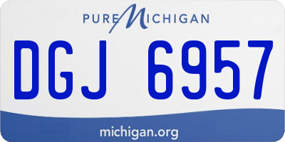 MI license plate DGJ6957