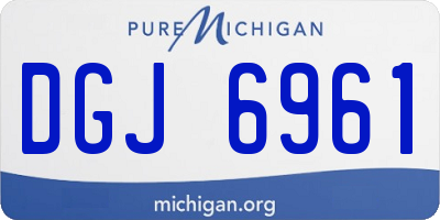 MI license plate DGJ6961
