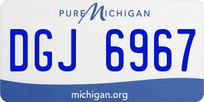 MI license plate DGJ6967