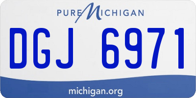 MI license plate DGJ6971