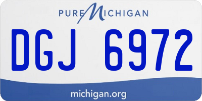 MI license plate DGJ6972