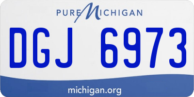 MI license plate DGJ6973