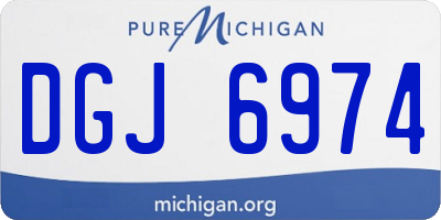 MI license plate DGJ6974