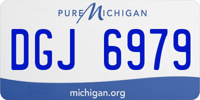 MI license plate DGJ6979