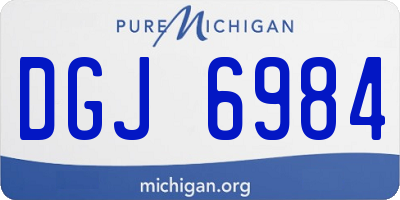 MI license plate DGJ6984