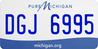 MI license plate DGJ6995