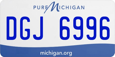 MI license plate DGJ6996