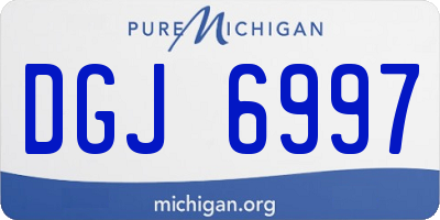 MI license plate DGJ6997
