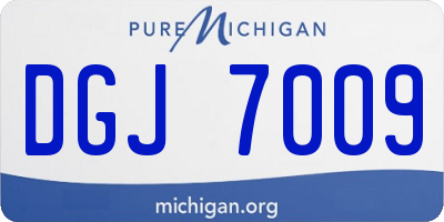 MI license plate DGJ7009