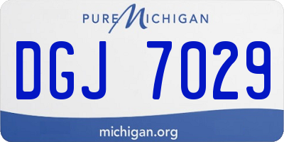 MI license plate DGJ7029
