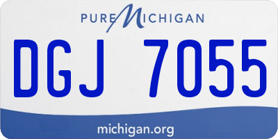 MI license plate DGJ7055