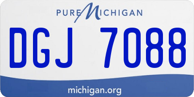 MI license plate DGJ7088