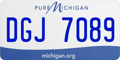 MI license plate DGJ7089