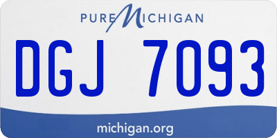 MI license plate DGJ7093