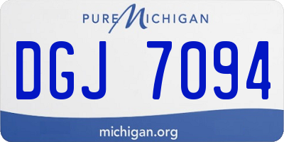 MI license plate DGJ7094