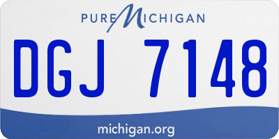 MI license plate DGJ7148