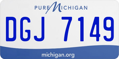 MI license plate DGJ7149