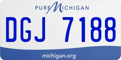 MI license plate DGJ7188
