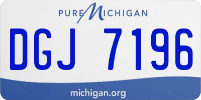 MI license plate DGJ7196