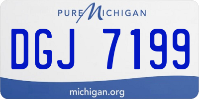 MI license plate DGJ7199