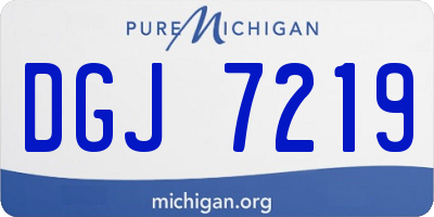 MI license plate DGJ7219