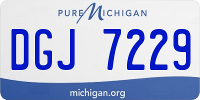 MI license plate DGJ7229