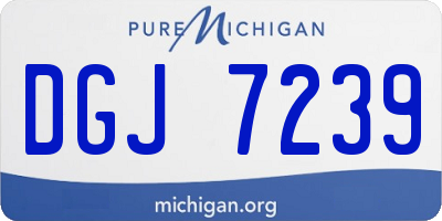 MI license plate DGJ7239