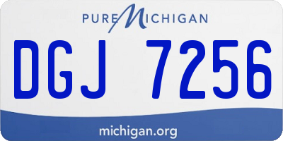 MI license plate DGJ7256