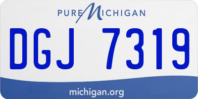 MI license plate DGJ7319